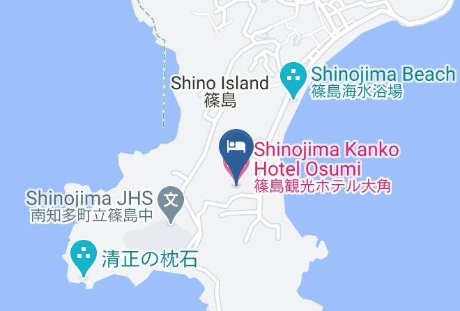 Minamichita Townchita District - Shinojima Kanko Hotel Osumi Maps