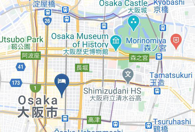 Osaka City Chuo Ward - Shinsaibashi Grand Hotel Osaka Maps