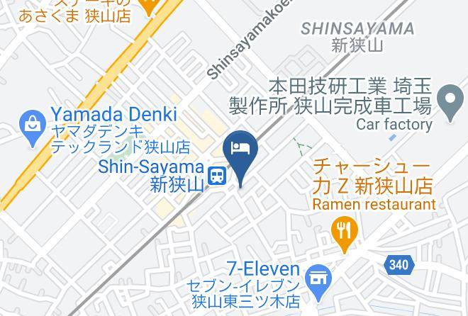 Sayama City - Shinsayama Hotel Maps