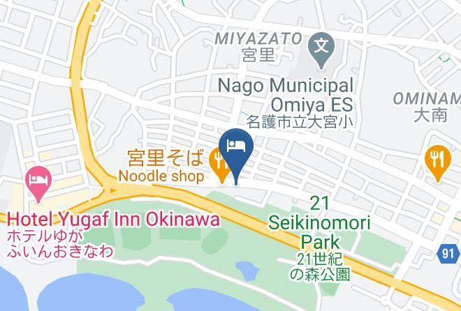 Nago City - Shirahama Hotel Maps