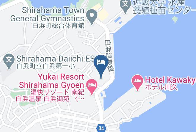 Shirahama Townnishimuro District - Shirahama Seaside Hotel Maps