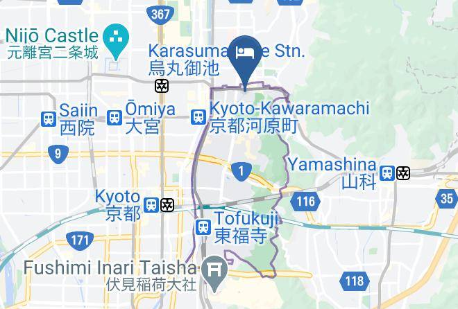 Kyoto City Higashiyama Ward - Shirakawa An Maps