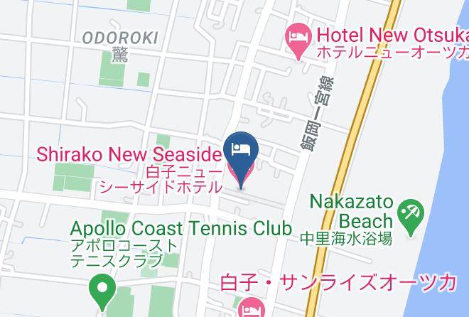 Shirako Townchosei District - Shirako New Seaside Hotel Maps