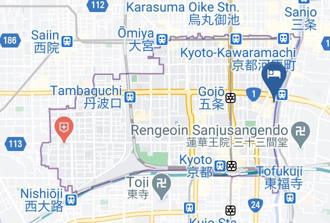 Kyoto City Shimogyo Ward - Shirasagi Kyoto Maps