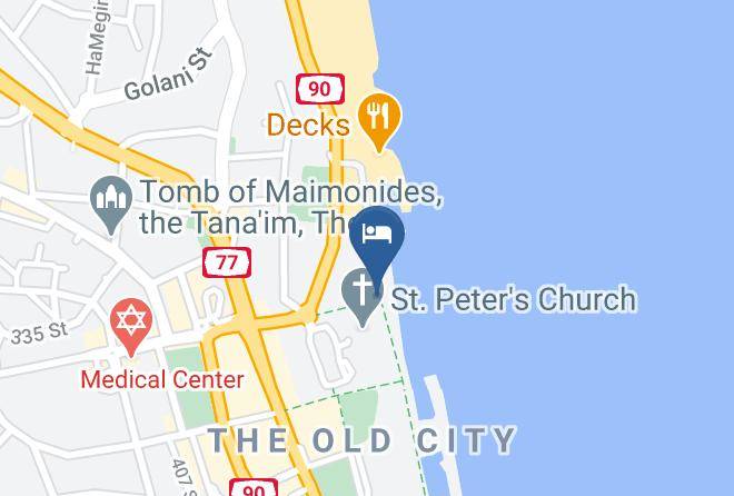 Tiberias - Shirat Hayam Boutique Hotel Maps