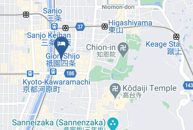 Kyoto City Higashiyama Ward - Shiraume Maps