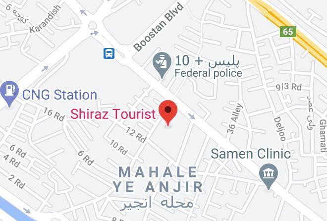 Shiraz - Shiraz Tourist Hotel Maps