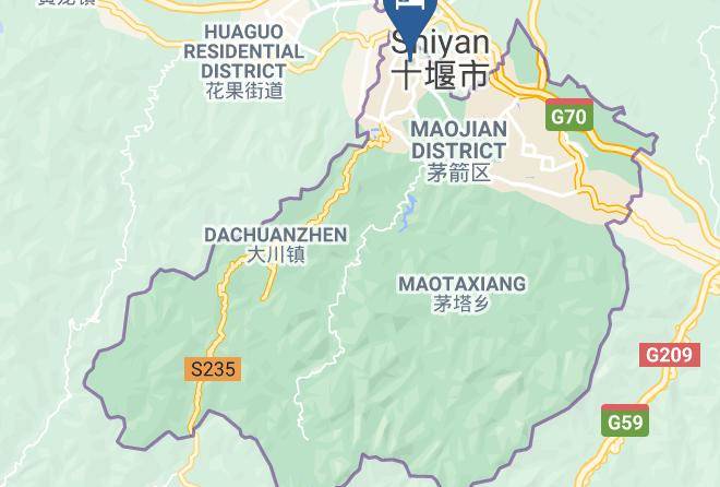 Shiyan - Shiyan Weiai Boutique Fashion Hotel Maps