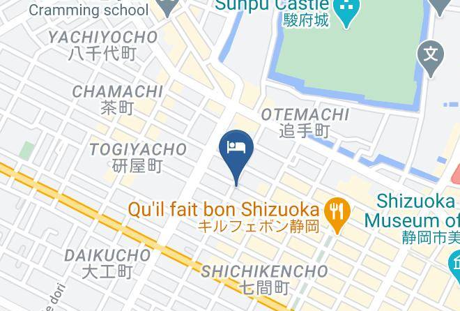 Shizuoka City Aoi Ward - Shizuoka Castle Hotel Sanoharu Maps