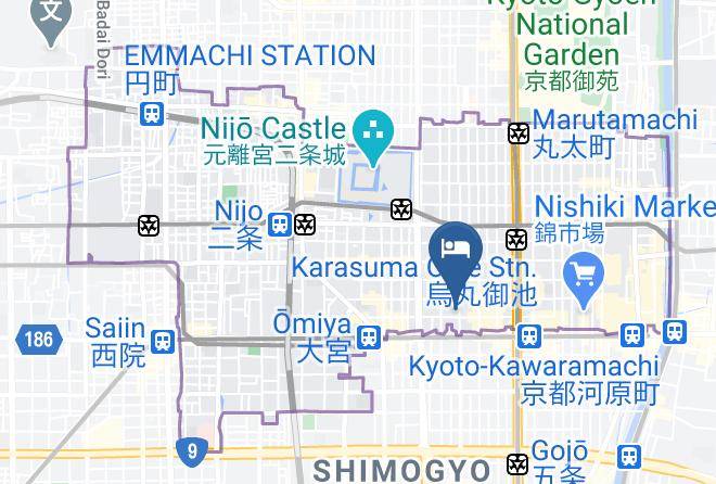 Kyoto City Nakagyo Ward - Shizutetsu Hotel Prezio Kyoto Shijo Maps