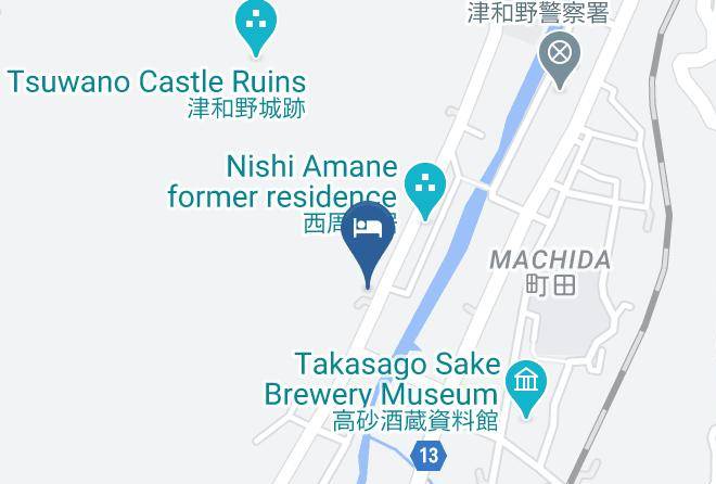 Tsuwano Townkanoashi District - Shokudo Minshuku Satoyama Maps