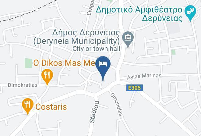Deryneia - Shongas Inn Hotel Maps