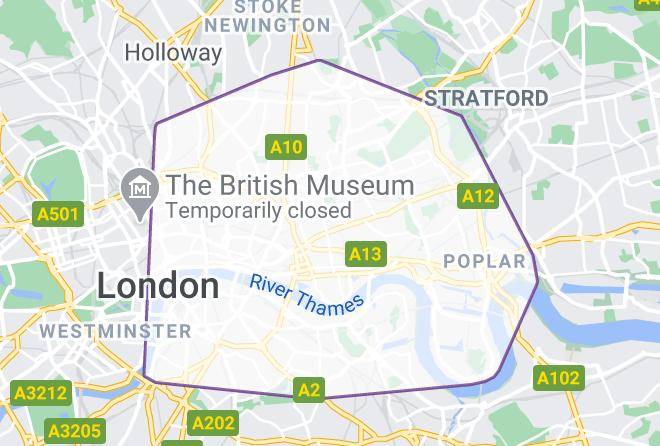London - Shoreditch Massage Co Maps