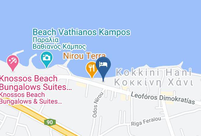 Iraklion - Shotels Sunset Beach Hotel Maps