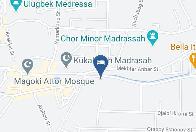 Bukhara - Shoxtut Hotel Maps