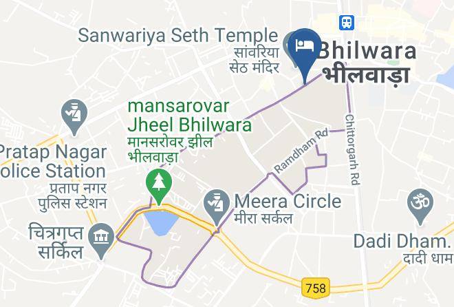 Bhilwara - Shree Dwarika Resorts Maps