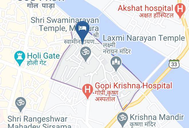 Mathura - Shri Govardhan Atithi Grih Maps