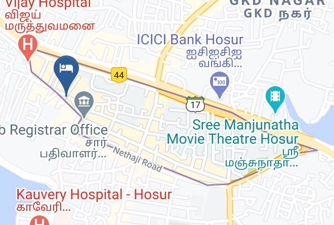 Hosur - Shri Gowri Shangar Hotels Maps