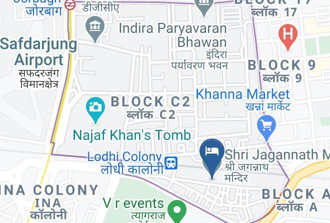 New Delhi - Shri Jagannath Mandir Maps