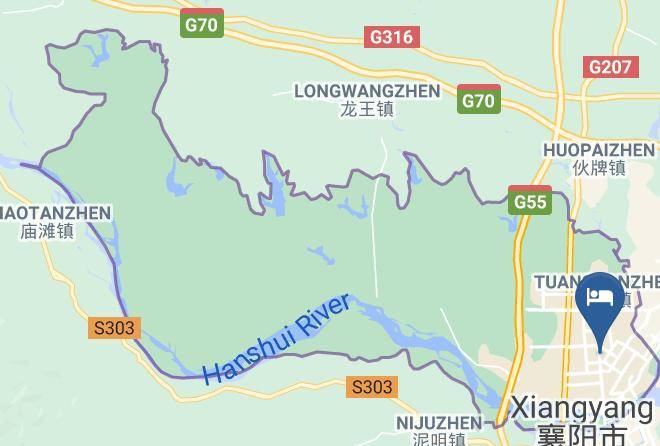 Xiangyang - Shubo Holiday Hotel Maps