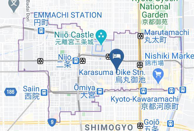 Kyoto City Nakagyo Ward - Shunju Shijo Maps