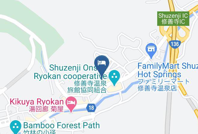 Izu City - Shuzenji Onsen Hotel Takitei Maps