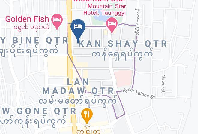 Taunggyi - Shwe Kyun Hotel Maps