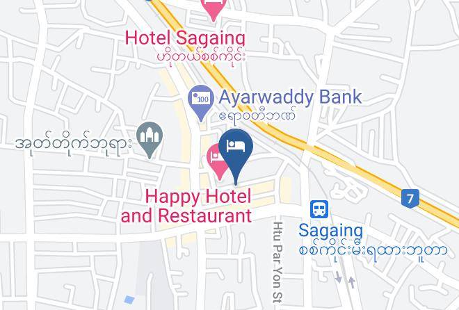 Sagaing - Shwe Pyae Sone Hotel Maps