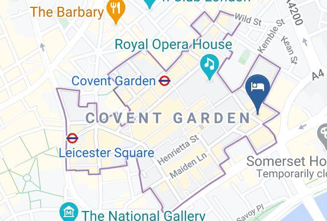 London - Siam Eatery Covent Garden Maps