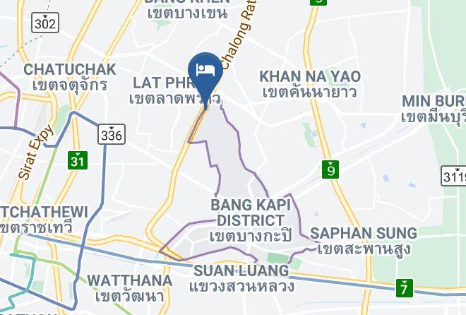 Bang Kapi District - Siam Society Hotel & Resort Maps