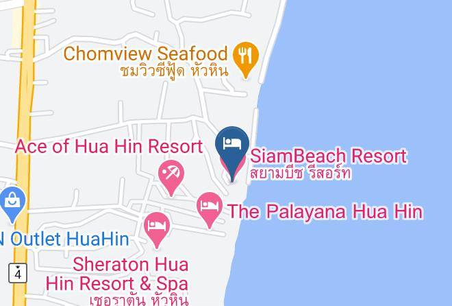 Amphoe Cha Am - Siambeach Resort Maps