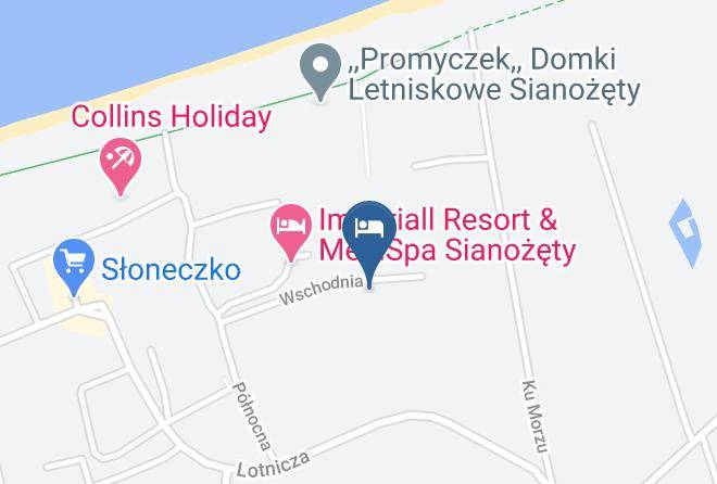 Kolobrzeski - Sianozety Bursztynowe Wzgorze Family Resort Maps