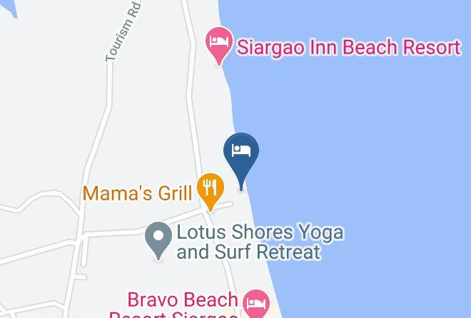 Surigao Del Norte - Siargao Travellers Beach Resort Maps