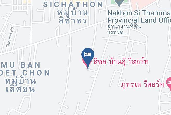 Amphoe Sichon - Sichon Baan Au Resort Maps