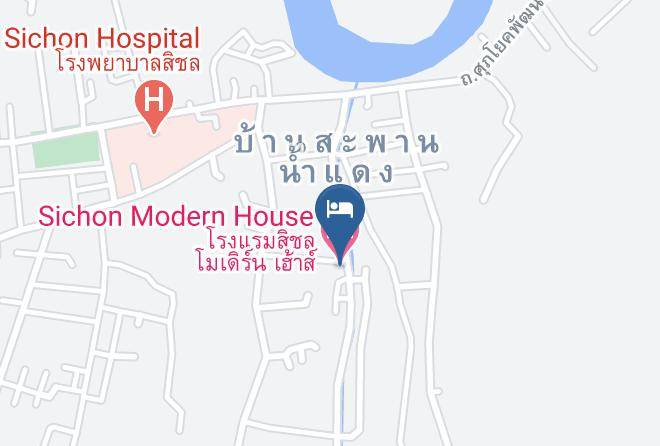 Amphoe Sichon - Sichon Modern House Hotel Maps