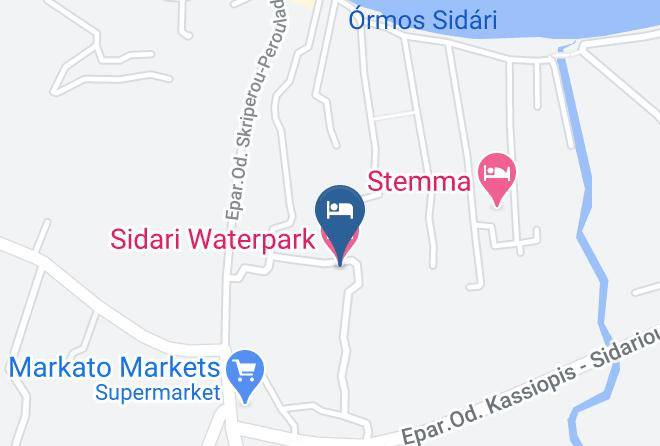Kerkira - Sidari Waterpark Maps
