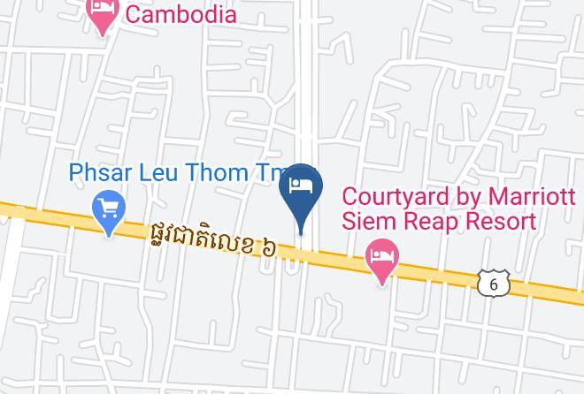 Siddharta Boutique Hotel Karte - Siem Reap - Siem Reab Town