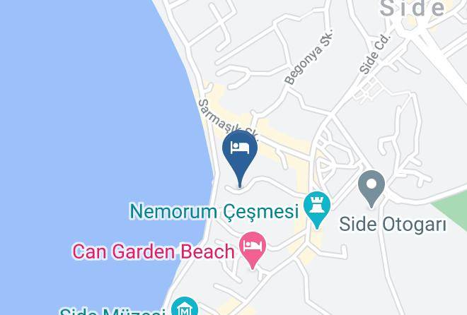 Manavgat - Altinkum Bungalow Hotel Side Maps