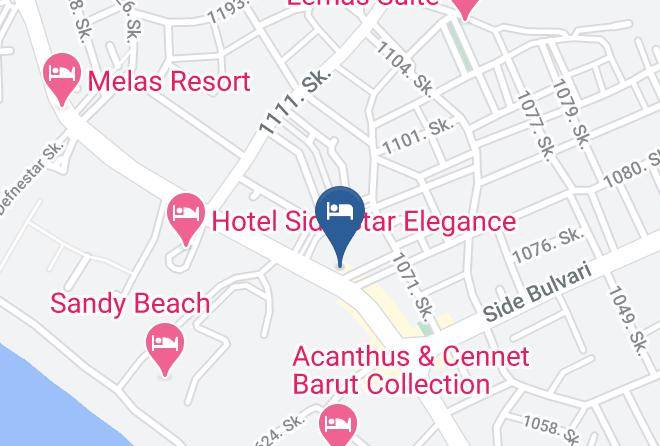 Manavgat - Side Alya Hotel Maps