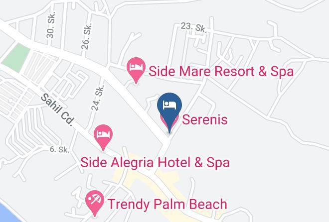Manavgat - Serenis Hotel Maps