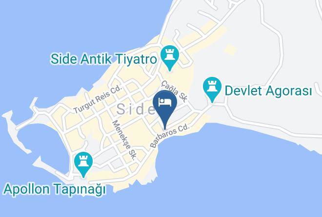Manavgat - Side Aspendos Hotel Maps
