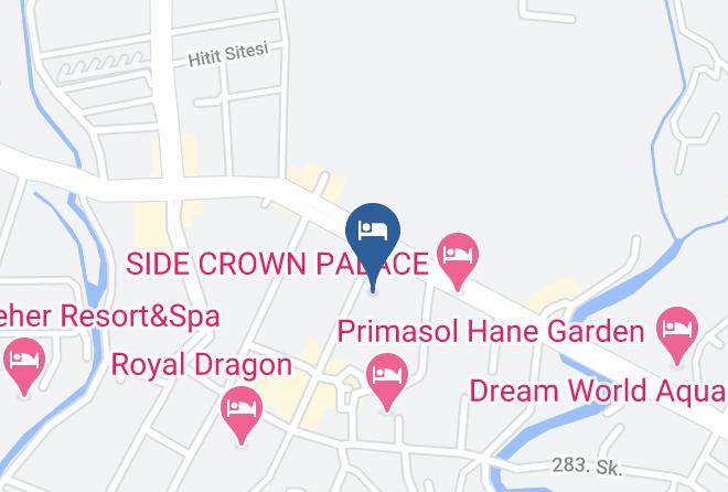 Manavgat - Side Crown Charm Palace Maps