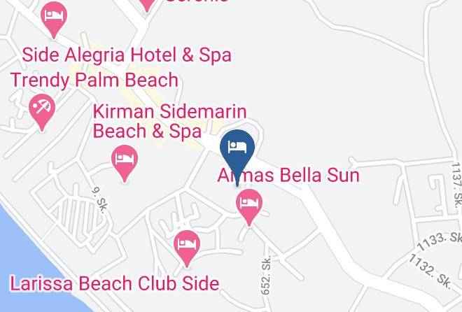 Manavgat - Side Corolla Hotel Maps