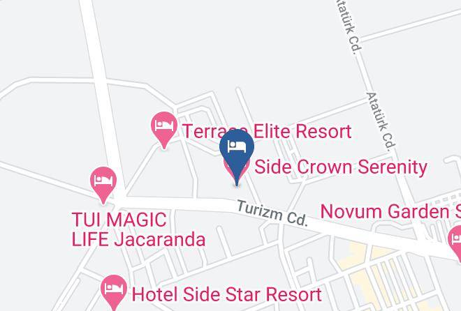 Manavgat - Side Crown Serenity Hotel Maps