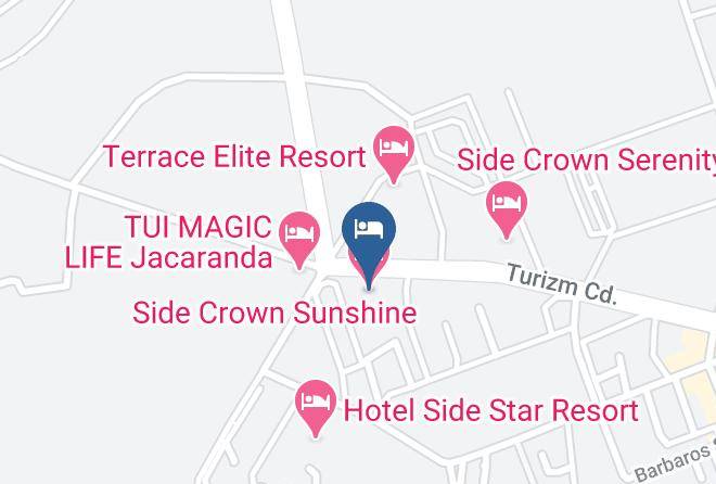 Manavgat - Side Crown Sunshine Hotel Maps