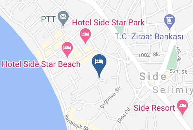 Manavgat - Side Erenler Hotel Maps
