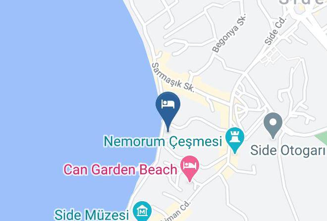 Manavgat - Side Kuba Beach Hotel Maps