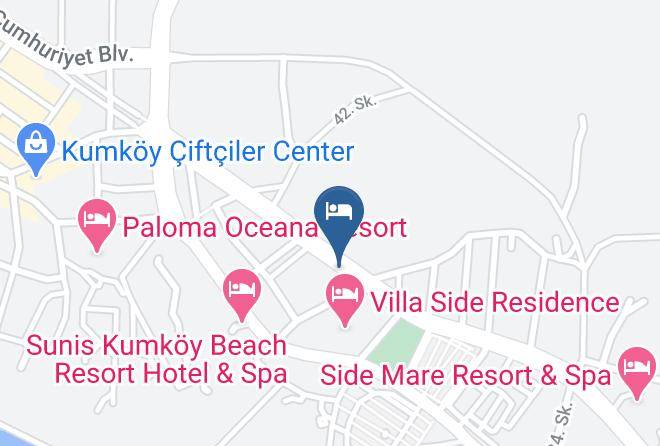 Manavgat - Sidekum Hotel Maps