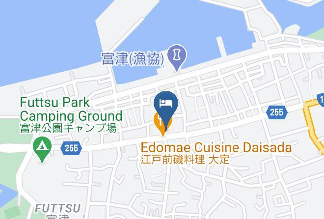 Futtsu City - Side Rice Field Shop Business Inn Maps