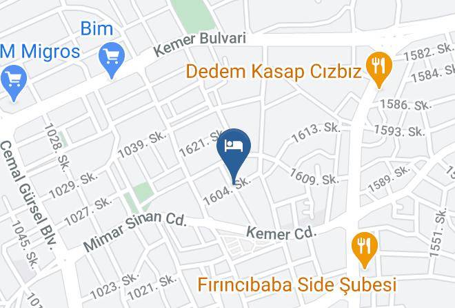 Manavgat - Spring Side Hotel Maps
